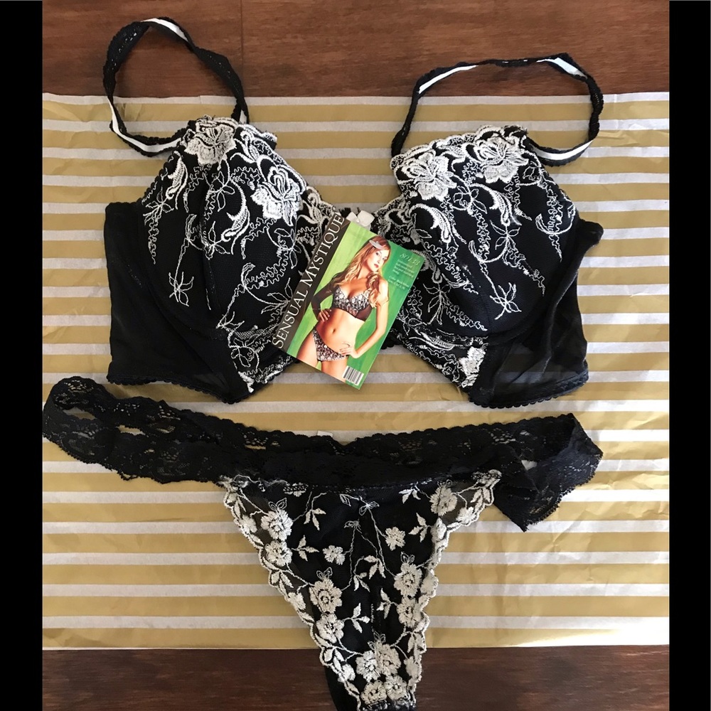 Sensual Mystique Medium Bra and Thong Set